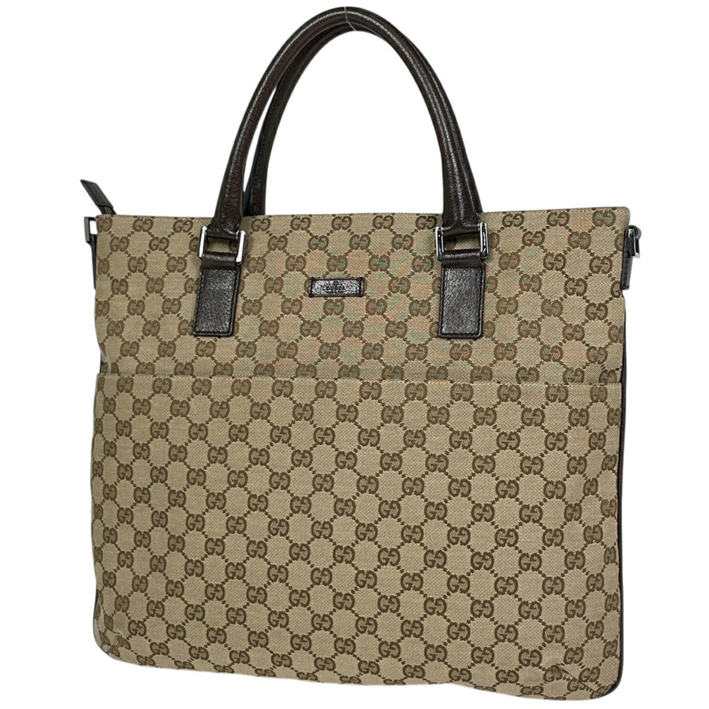 Gucci GG tote bag handbag canvas brown